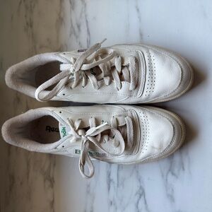 Reebok White Leather Sneakers